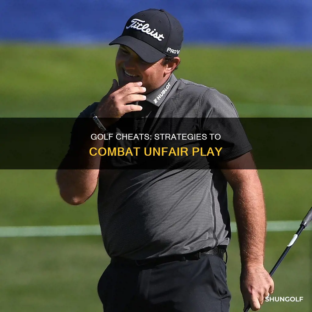 how to deal with golf cheats