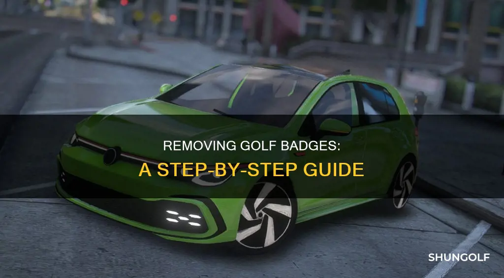 how to debadge golf