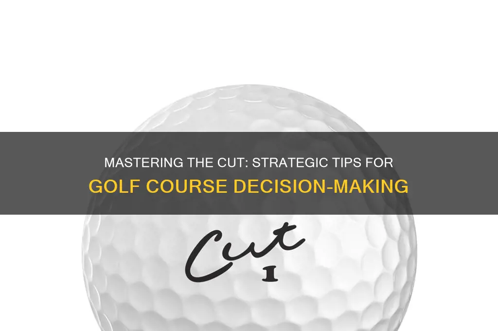 how to decide the cut in golf