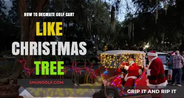 Festive Golf Cart Makeover: Transforming Your Ride into a Christmas Tree