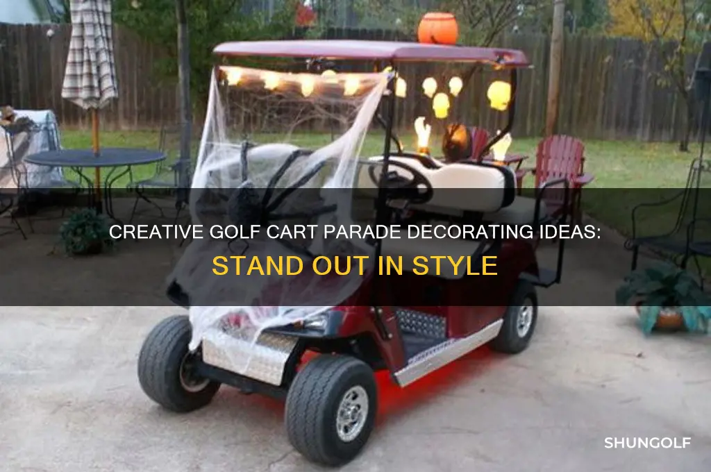 how to decorate a golf cart for a parade