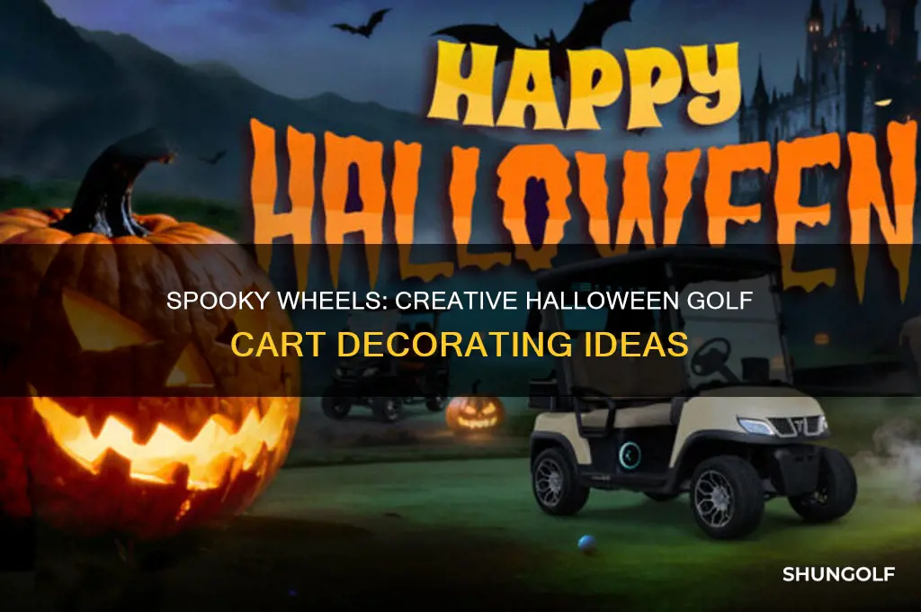 how to decorate a golf cart for halloween