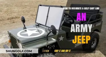 Transform Your Golf Cart into a Rugged Army Jeep Look