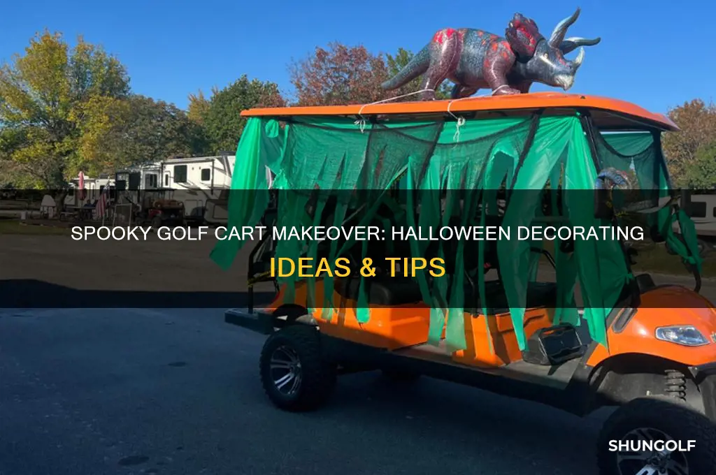 how to decorate golf cart for halloween