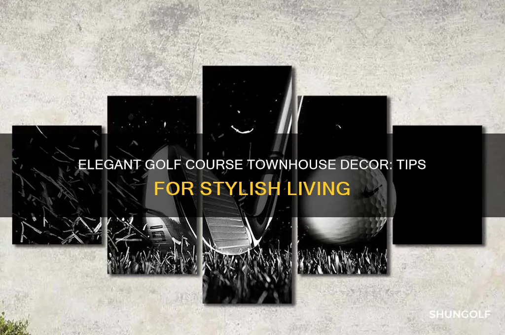 how to decorate golf course townhouse