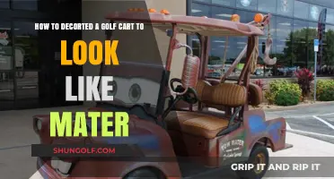 Transform Your Golf Cart into Mater: Creative Decoration Tips & Tricks