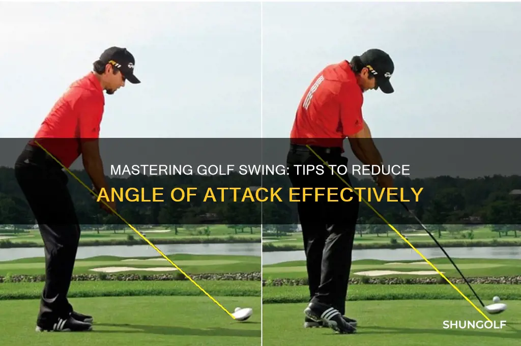 how to decrease angle of attack golf