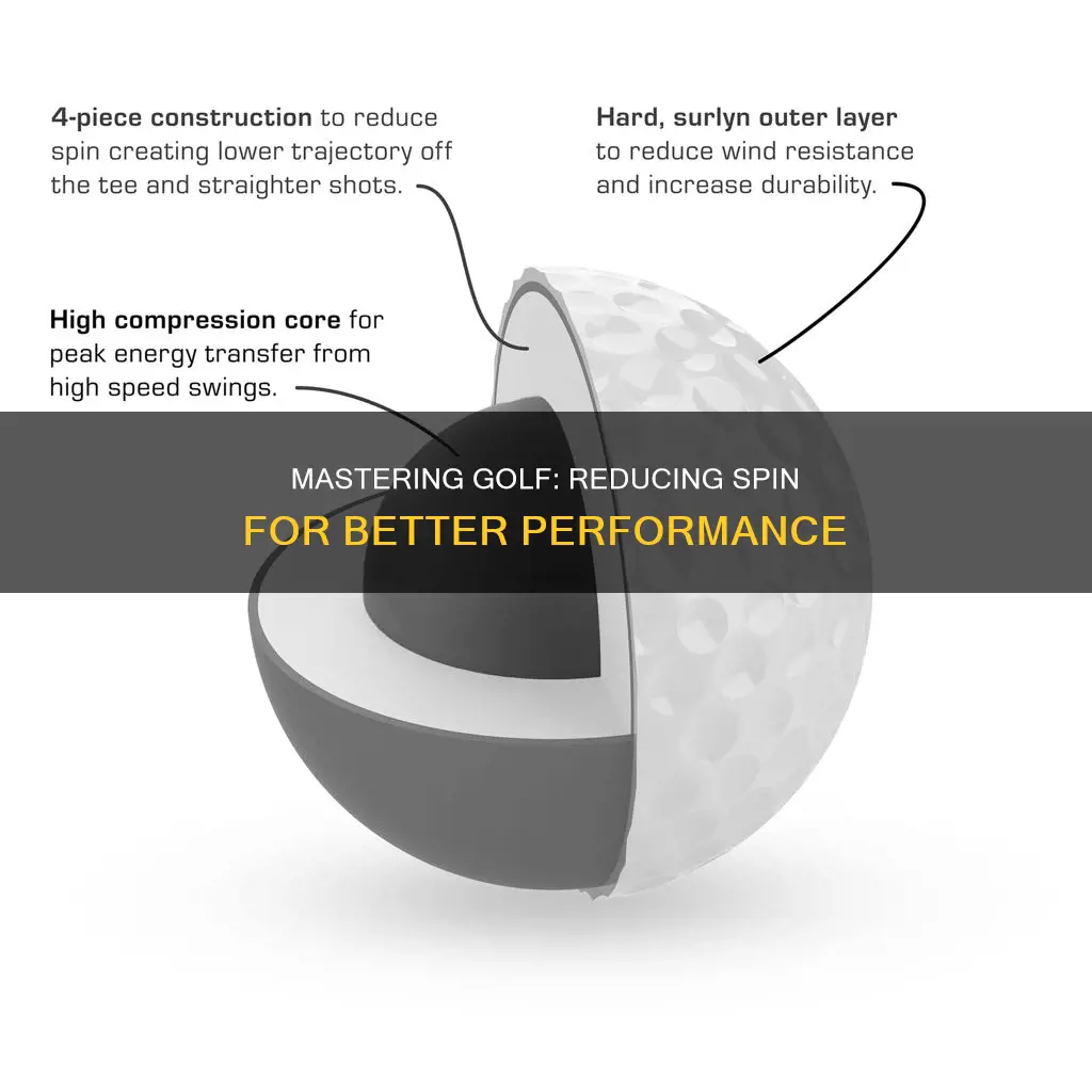 how to decrease spin golf