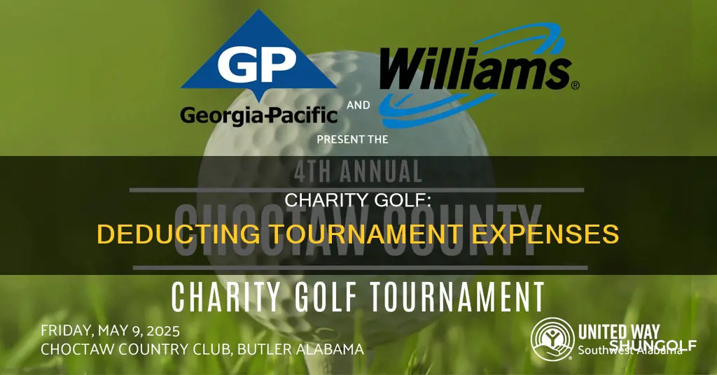 how to deduct charity golf tounement
