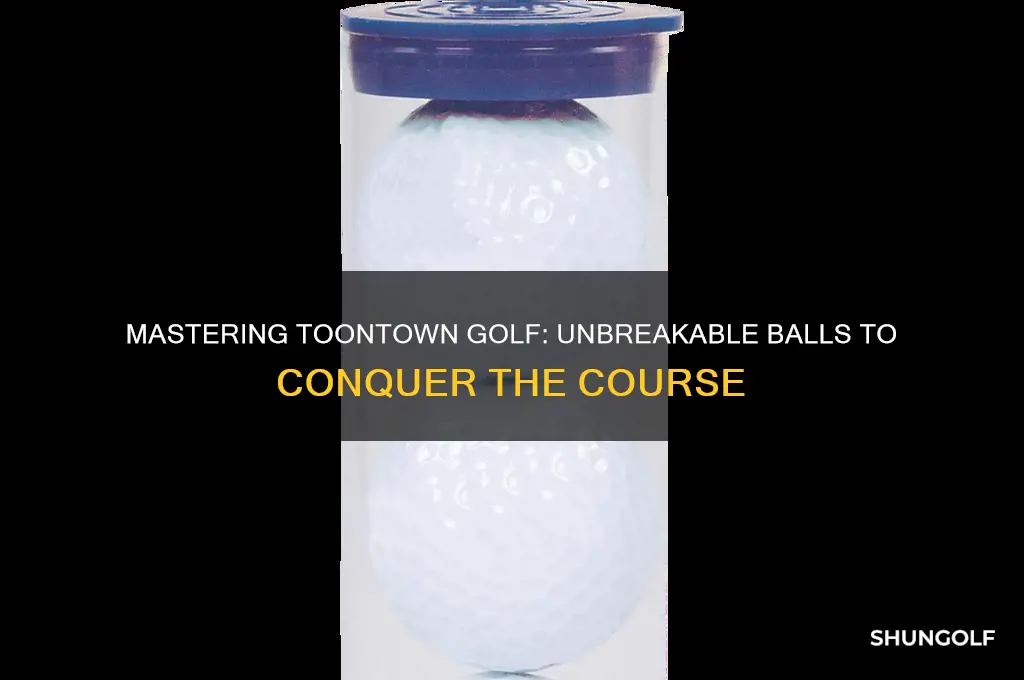 how to defeat golf course toontown with unbreakable golf balls
