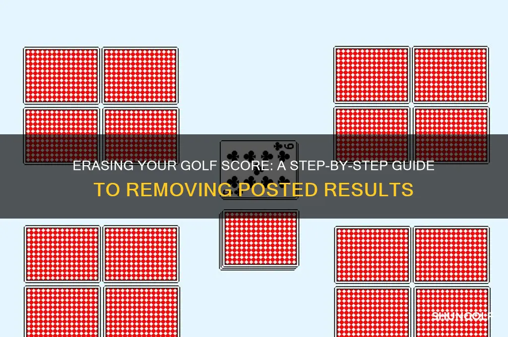 how to delete a posted golf score