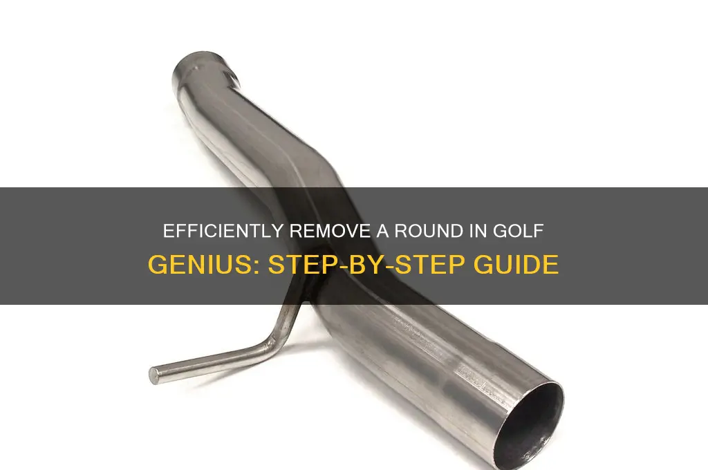 how to delete a round in golf genius