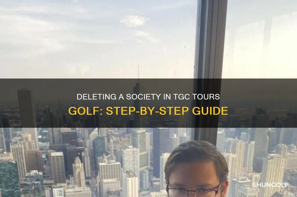 how to delete a society built in tgc tours golf
