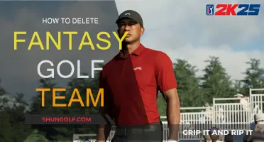 Deleting Your Fantasy Golf Team: A Step-by-Step Guide