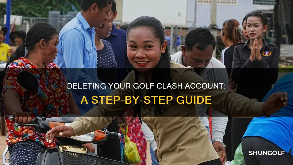 how to delete golf clash account