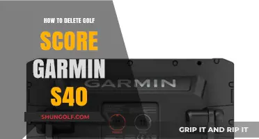 Erasing Golf Scores on Garmin S40: A Step-by-Step Guide