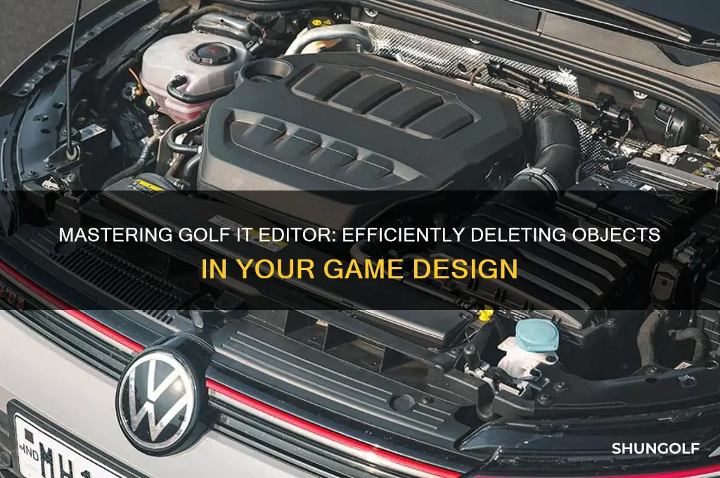 how to delete stuff in golf it editor