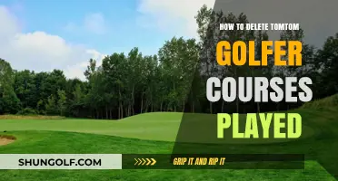 Erasing TomTom Golfer Course History: A Step-by-Step Deletion Guide