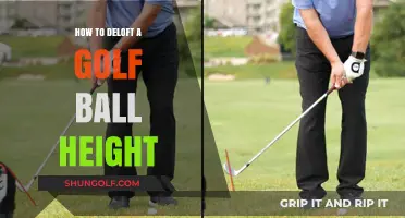 Mastering the Art of Delofting: Tips to Adjust Your Golf Ball Height