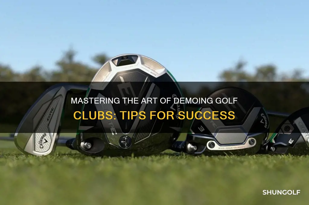 how to demo golf clubs