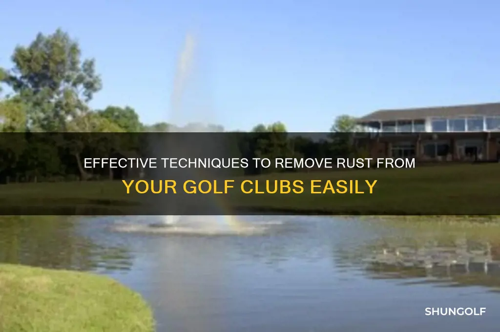 how to derust golf clubs