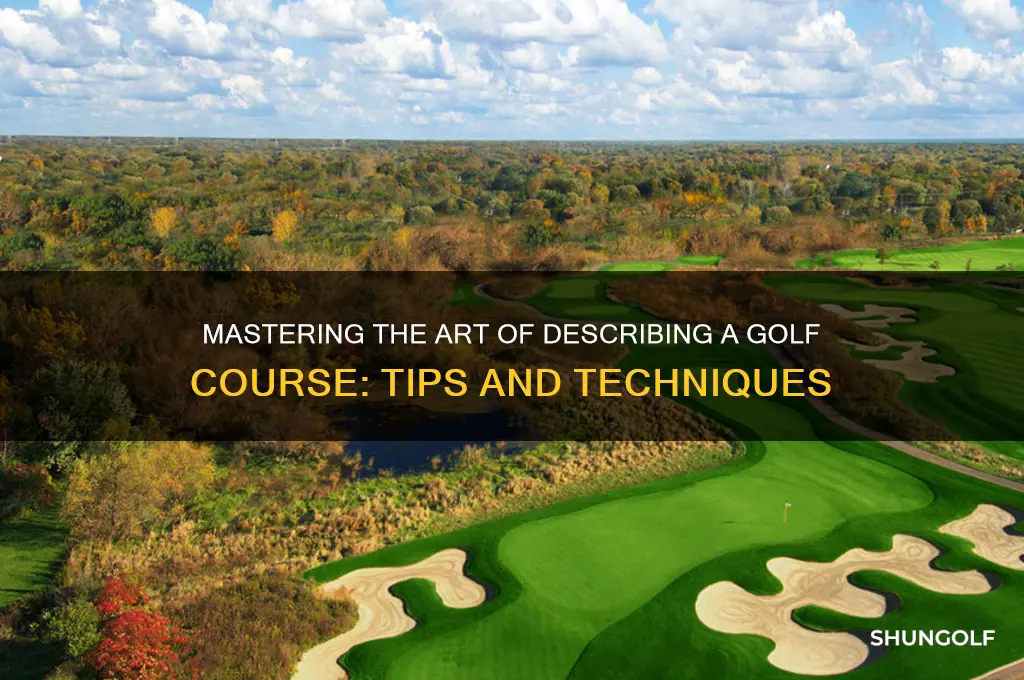 how to describe a golf course