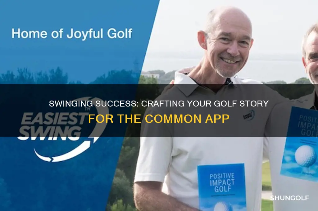 how to describe golf on common app