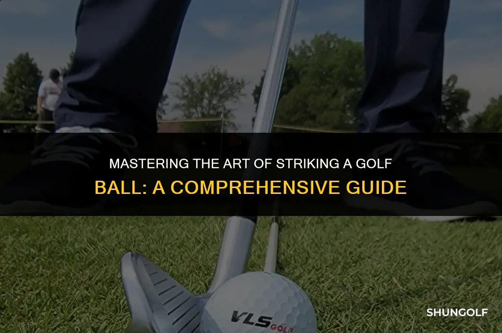 how to describe hitting a golf ball