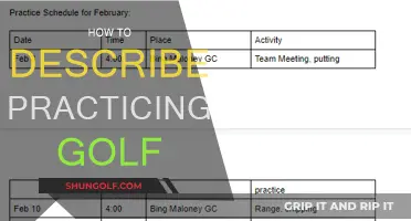 Golf Practice: Perfecting Your Swing