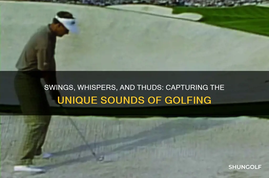 how to describe the sounds of golfing