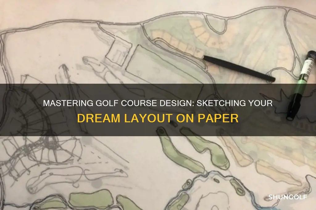 how to design a golf course on paper