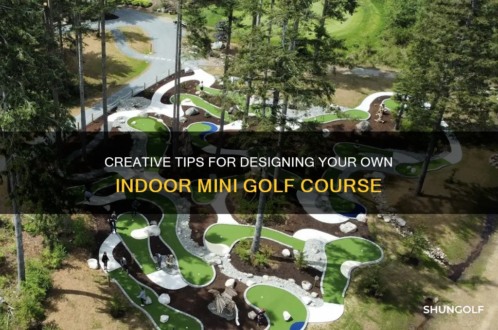 how to design an indoor mini golf course