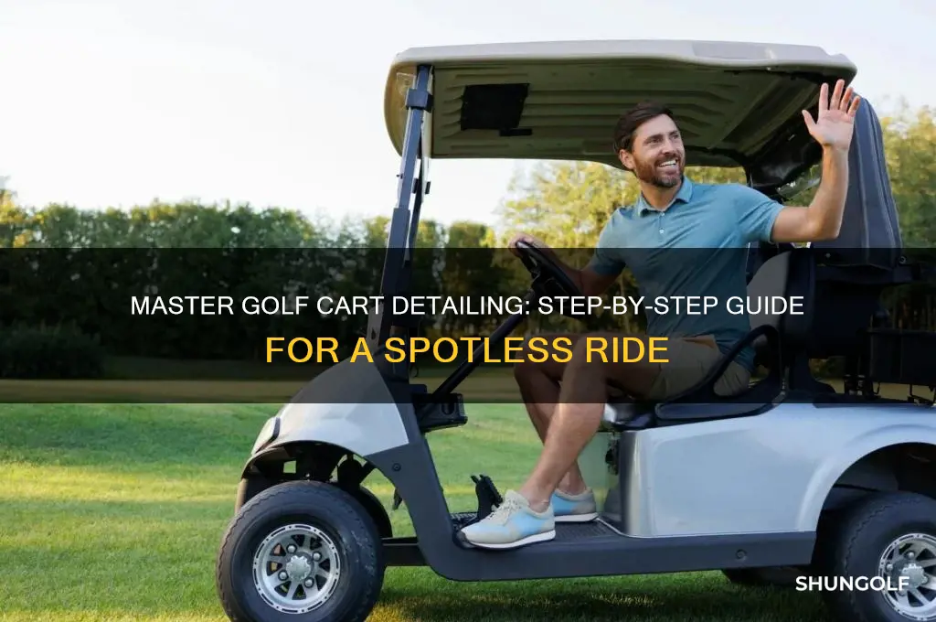 how to detail a golf cart