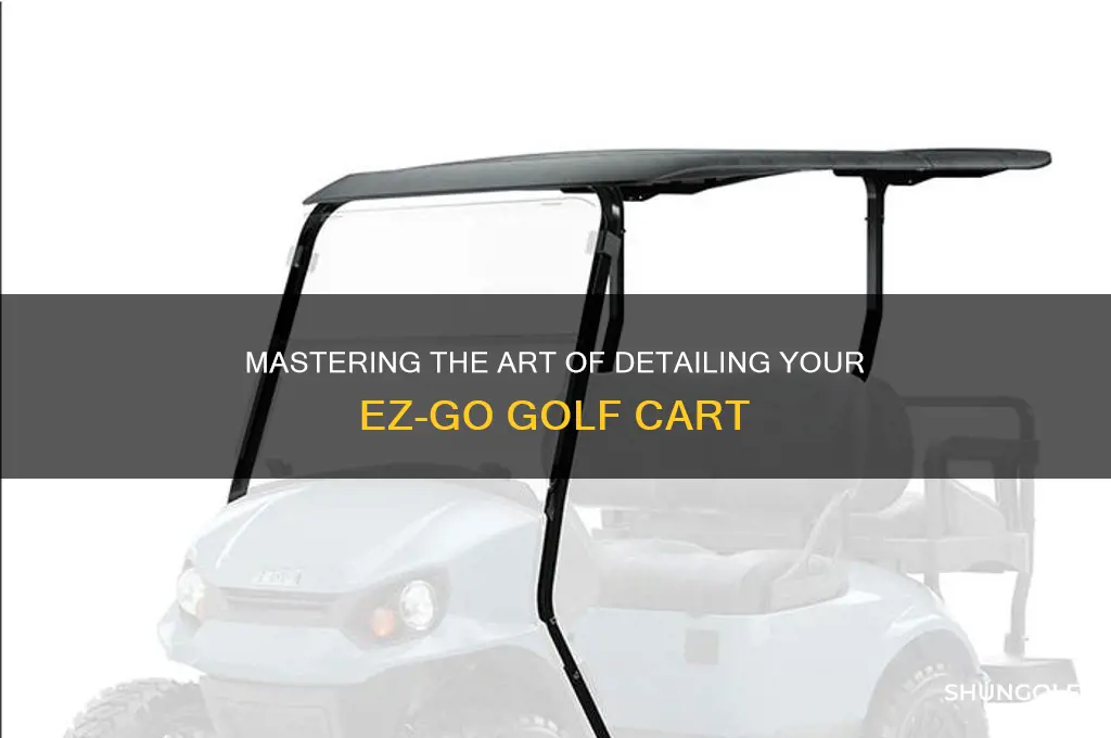 how to detail clean am ez-go golf cart
