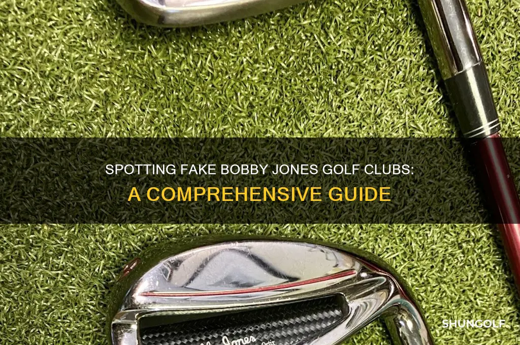 how to detect bobby jones knock-off golf clubs