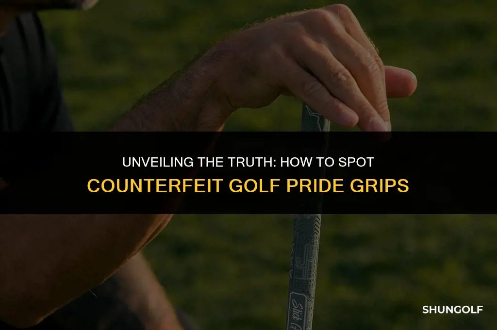 how to detect fake golf pride golf grips