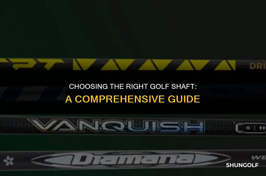 how to detemine roper golf shaft
