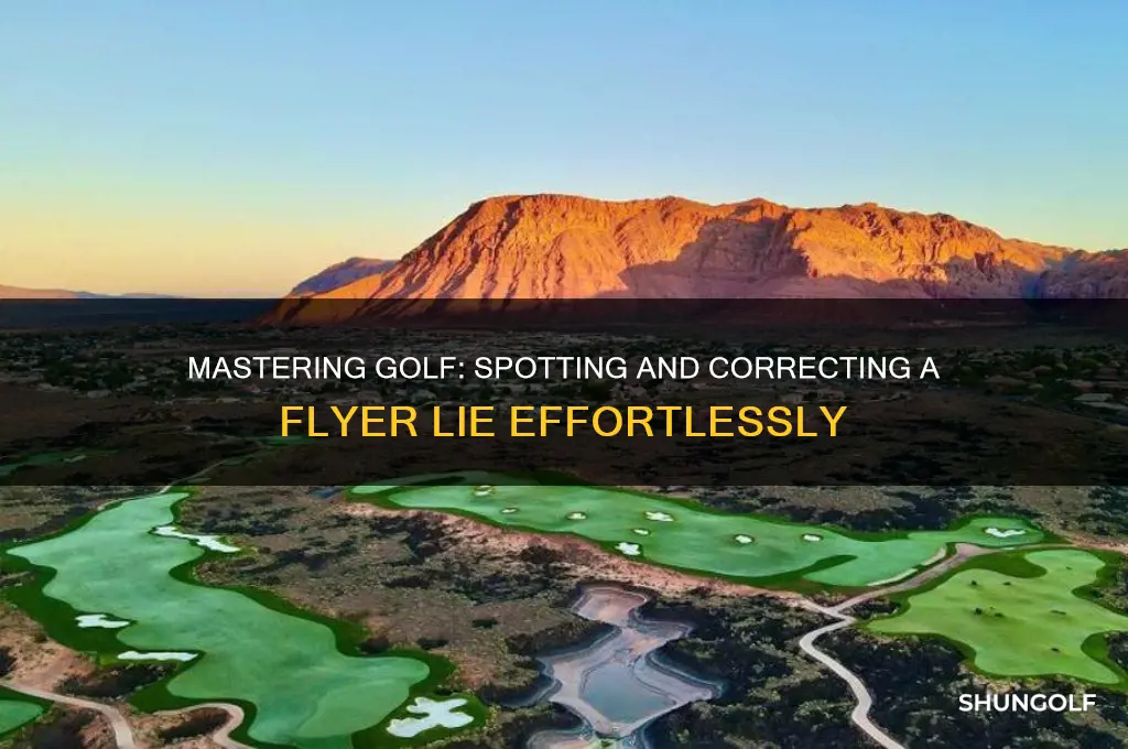 how to determine a flyer lie in golf