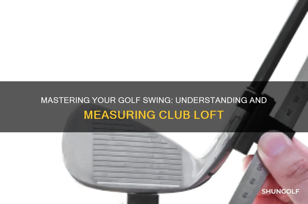 how to determine a golf clubs loft