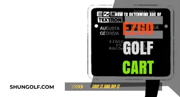 Determining the Age of Your EZGO Golf Cart: A Comprehensive Guide