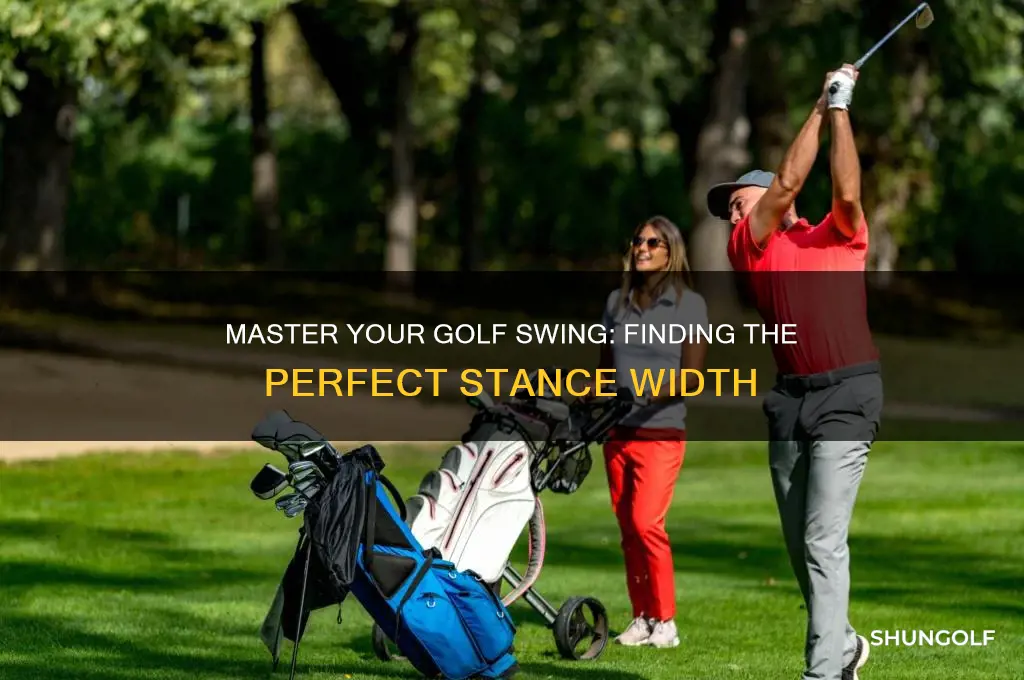 how to determine correct stance width for golf
