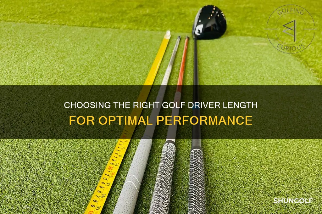 how to determine golf club driver length