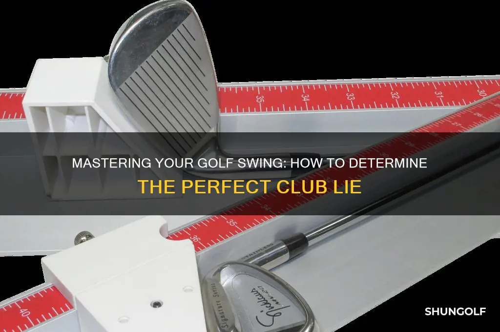 how to determine golf club lie