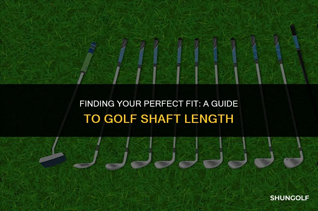 how to determine golf shaft length