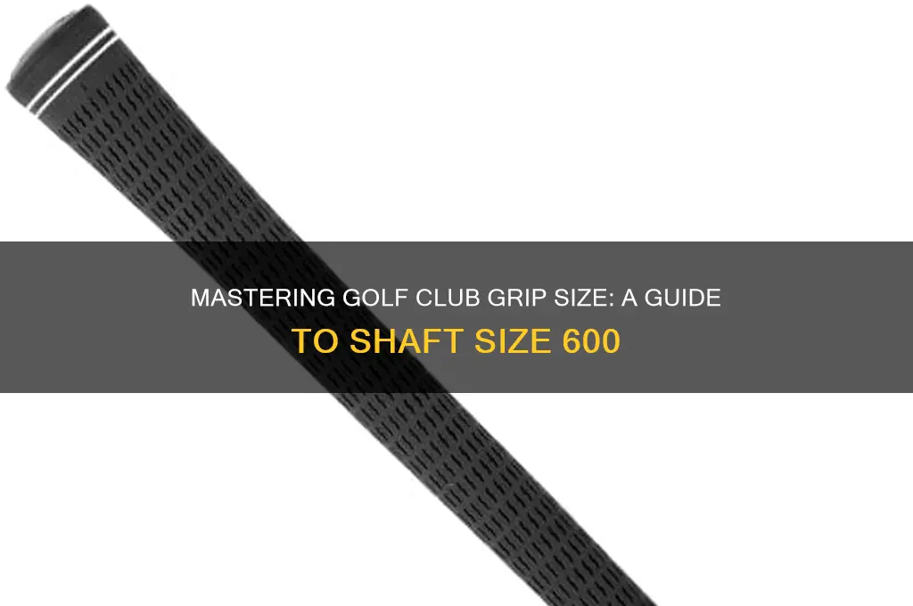 how to determine grip size golf club shaft size 600