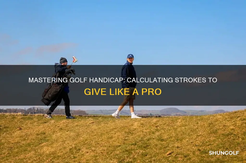 how to determine how many strokes to give in golf
