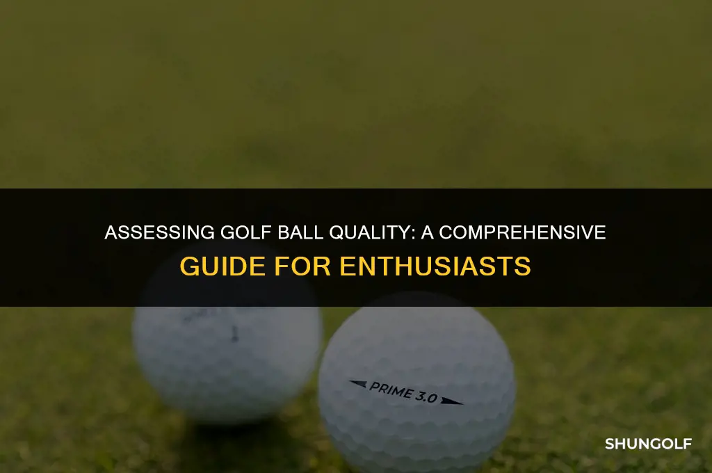 how to determine if a golf ball is good