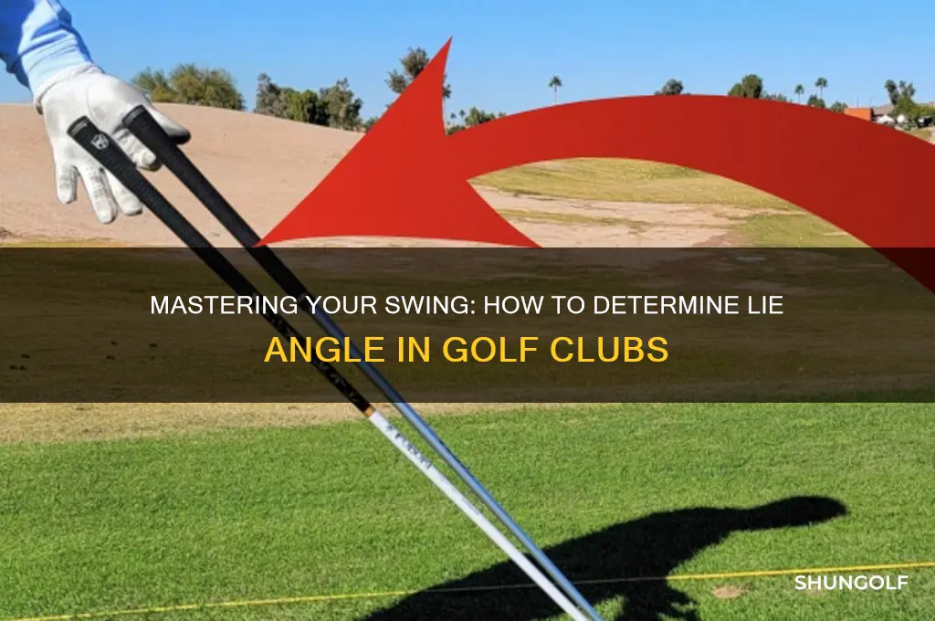 how to determine lie angle golf clubs