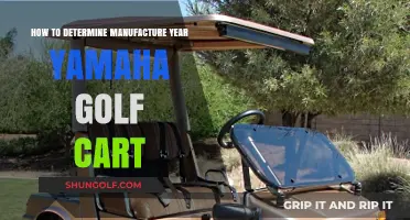 Identifying Your Yamaha Golf Cart's Manufacturing Year: A Comprehensive Guide