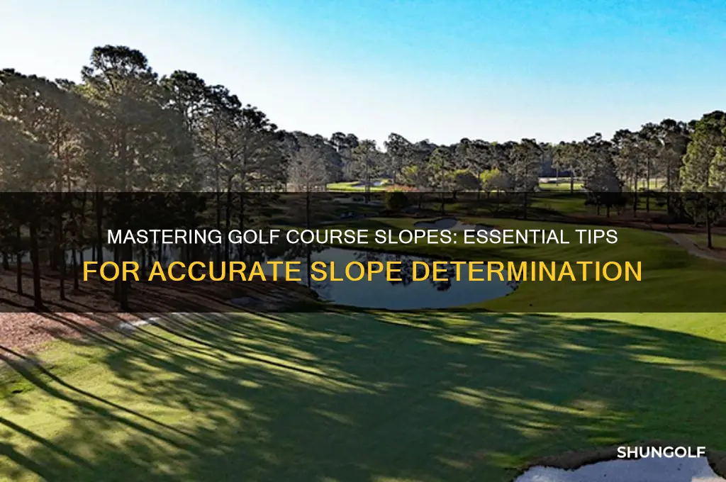 how to determine slope on a golf course